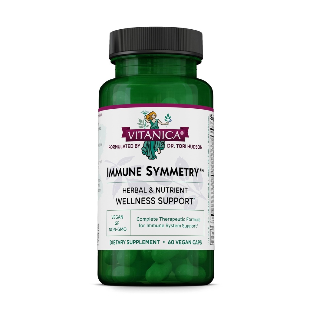 Vitanica Immune Symmetry - Immune System Support Supplement with Vitamins A, C & B6 - Antioxidant Supplement to Support Immune Health - Vegan Supplement - Consumer Line - 60 Vegan Caps