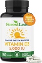 ForestLeaf Vitamine D3 5 000 UI VIT D - VIT D3 Suppléments de vitamine D pour les femmes et les hommes