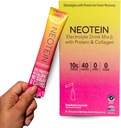 NEOTEIN: Electrolyte Powder Packets, Protein Powder with 10g Protein & Collagen | Hydration Packets - Zero Sugar, NO Fillers, NO Carbs | Strawberry Lemonade | 40 Calories | Keto & Paleo | Pack of 15