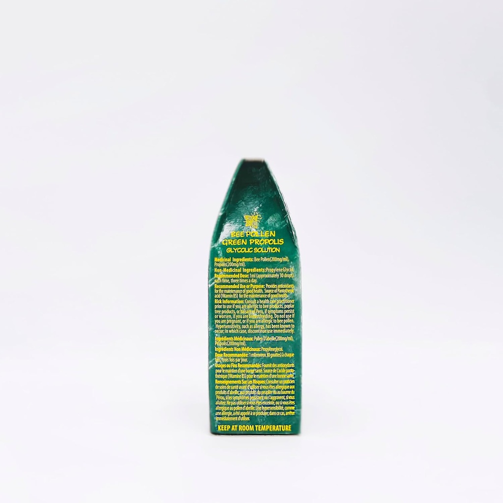 Distributeur officiel - 1 bouteille Apiario Silvestre Bee Pollen & Brésil Green Bee Propolis Liquide - Extrait de glycolique-non alcoolique, sans cire, sans sucre
