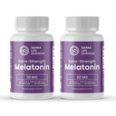 30 mg High Dosage Melatonin Supplement - Extra Strength High Potency Sleep Support, Vegan Non-GMO, Made in USA, Easy-to-Swallow Capsules 120 Count (120 Servings)