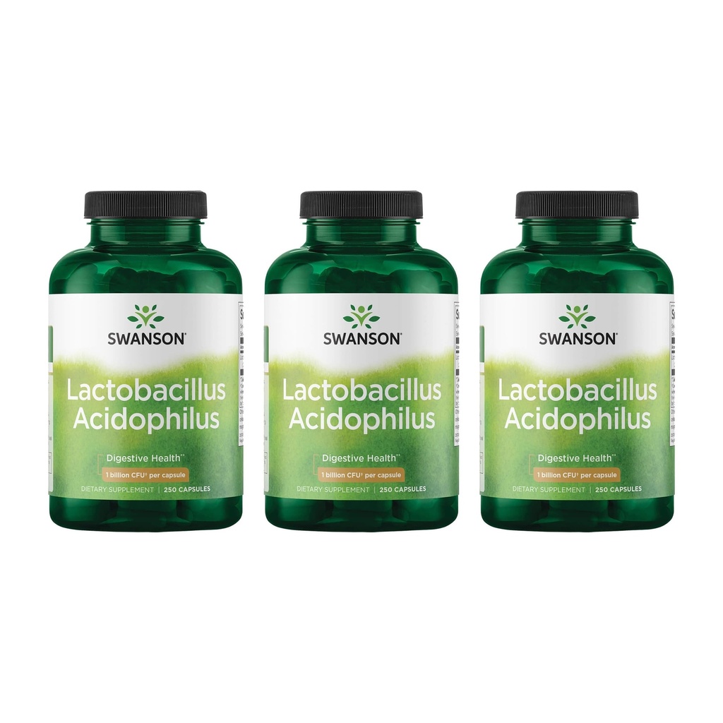 Swanson Lactobacillus Acidophilus - Supplément probiotique à l'appui de la santé digestive avec 1 milliard d'UFC par gélule - favorise la santé de l'intestin et de l'IG - (250 gélules)