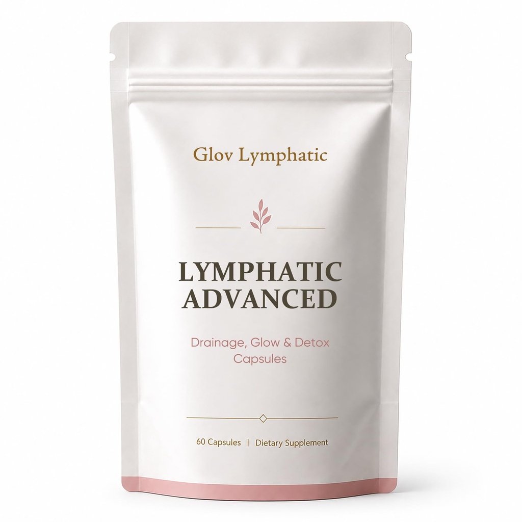 Glov Lymphatic Advanced Drainage Glow Detox Capsules - Women's Botanical Wellness Formula with Antioxidants & Plant-Based Ingredients, Daily Beauty & Wellness Blend - 60 Capsules (1)