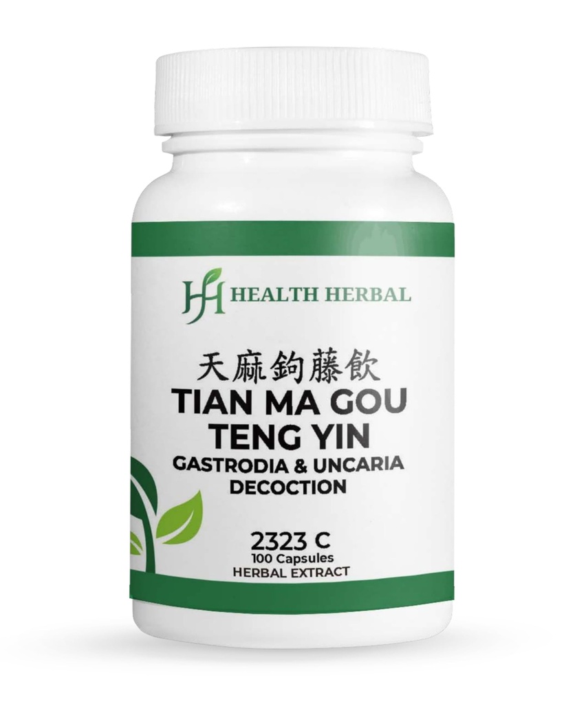 HH2323C Tian Ma Gou Teng Yin/Gastrodia & Uncaria Decoction, 100 Capsules/Bottle, 2 Bottles