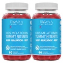 RUWAA NUTRITION Melatonin Gummies, Safe, Drug-Free & Effective Natural Sleep Aid Supplement for Children. Kids 1mg Melatonin Gummy, Gluten-Free Vegetarian Restful Sleep Products for Ages 4+ 120ct (2)