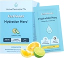 Sentez-vous Hydratation Hero, 1000mg Poudre d'électrolytes, Sans sucre, Magnésium, Aloe Vera organique, L Theanine, Vitamine C & B12, Non OGM, Keto, Vegan, Electrolyte Packets