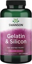 Swanson Gélatine et Silicone - Les protéines collagènes qui soutiennent les cheveux et les ongles sains - aide à livrer des minéraux vitaux pour les ongles forts et les cheveux épais - 20mg Silicon et 1,08 Grams Gélatine - (200 Capsules)