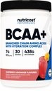 Nutricost BCAA + Poudre d'hydratation (Lémonade aux framboises) 30 portions - Acides aminés à chaîne ramifiée avec complexe d'hydratation - Sans gluten, sans OGM