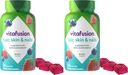 Vitafusion Superbes cheveux, peau et ongles Multivitamine Plus Biotine et vitamines antioxydantes C&E, Arôme de framboise, 135ct (45 jours d'approvisionnement), d'Amérique