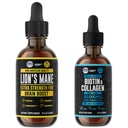Bundle HERBIFY - Lions Mane Drops & Biotine et Collagène - Soutien du cerveau, des cheveux, de la peau et des ongles