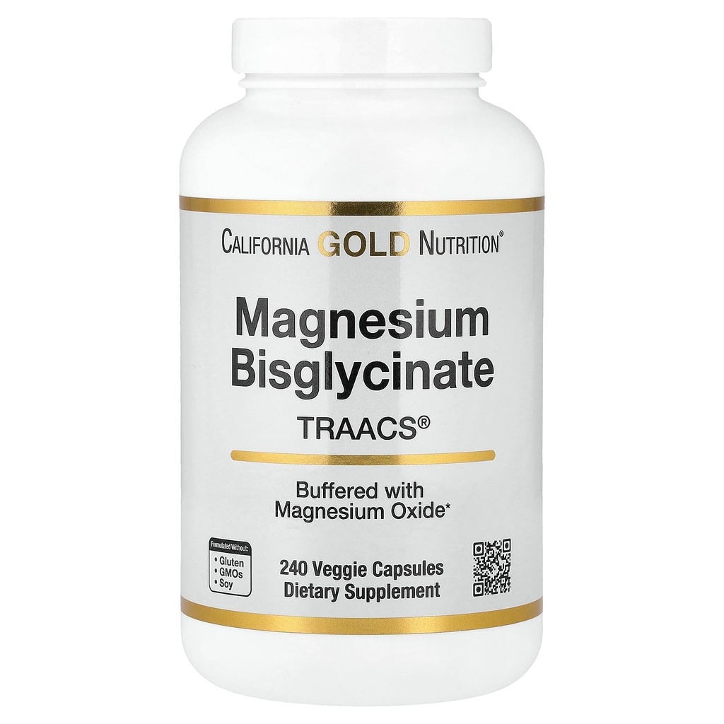 Magnesium Bisglycinate, High Absorption Albion Minerals, 240 Veggie Capsules