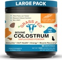 Sandhu's Grass Fed Bovine Colostrum Poudre pour les humains, les adultes de 65 portions (paquet de 1) Supplément de vache de haute IgG pour la santé Gut.