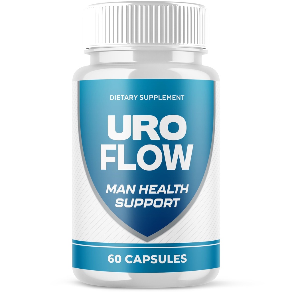URO Flow Capsules, UroFlow Pills for Men with All Natural Ingredients, Advanced Formula Men's Health and Wellness Support Pill, Maximum Strength Multivitamin Formula Supplement (60 Capsules)
