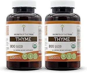 Secrets de la Tribe Thyme USDA Organic 120 Capsules (2 pcs.)