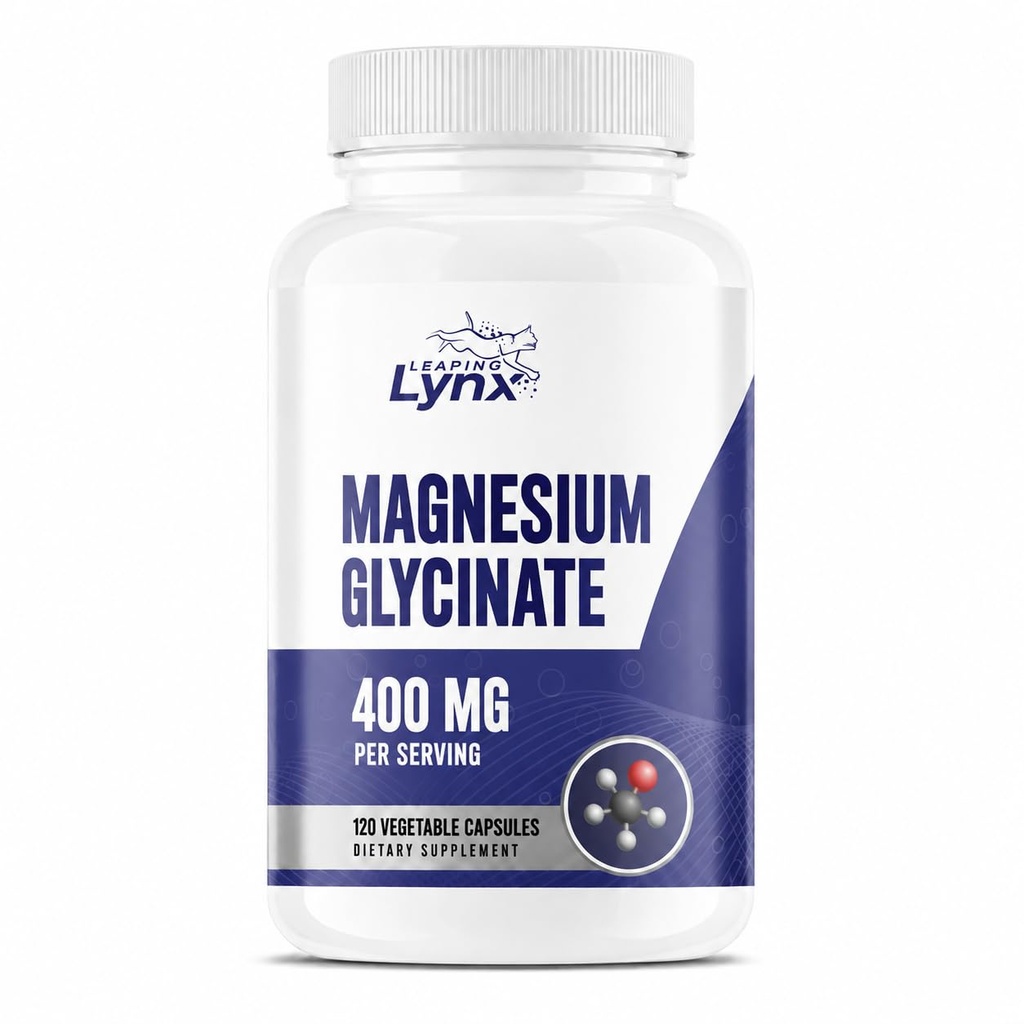 Magnesium Glycinate 400mg – High Absorption, Extra Strength Chelated Magnesium | 120 Capsules (60-Day Supply) | Calm, Muscle Recovery, Sleep & Bone Health | Non-GMO