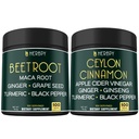 Ensemble 6en1 Capsules de racine de betterave et 6en1 Premium Ceylan Cinnamon Suppléments