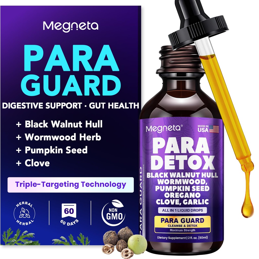 Wormwood Black Walnut Clove Cleanse for Humans- Herbal Gut Cleanse & Digestive Support with Garlic, Pumpkin Seed & Oregano Leaf – 60 Day Supply