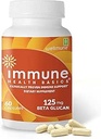 Immunité ultra-forte - Soutien immunitaire prouvé cliniquement - Wellmune Glucan bêta hautement purifié - Capsules sans gluten, sans allergène, sans OGM et végétalien - 60 Capsules, 125 mg