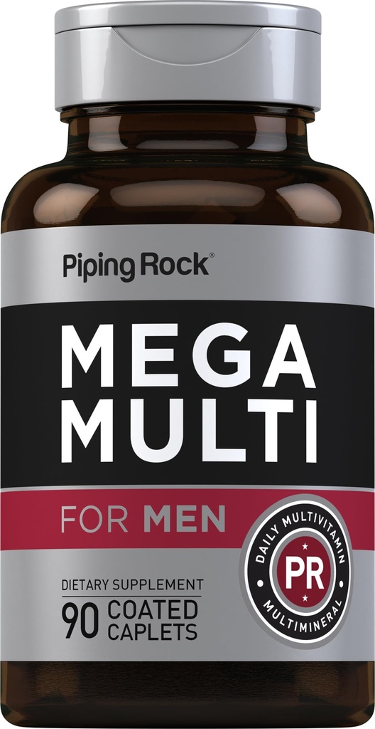 Supplément multiminéral quotidien Mega Mega avec vitamine C, D, magnésium, zinc, sans OGM, sans gluten