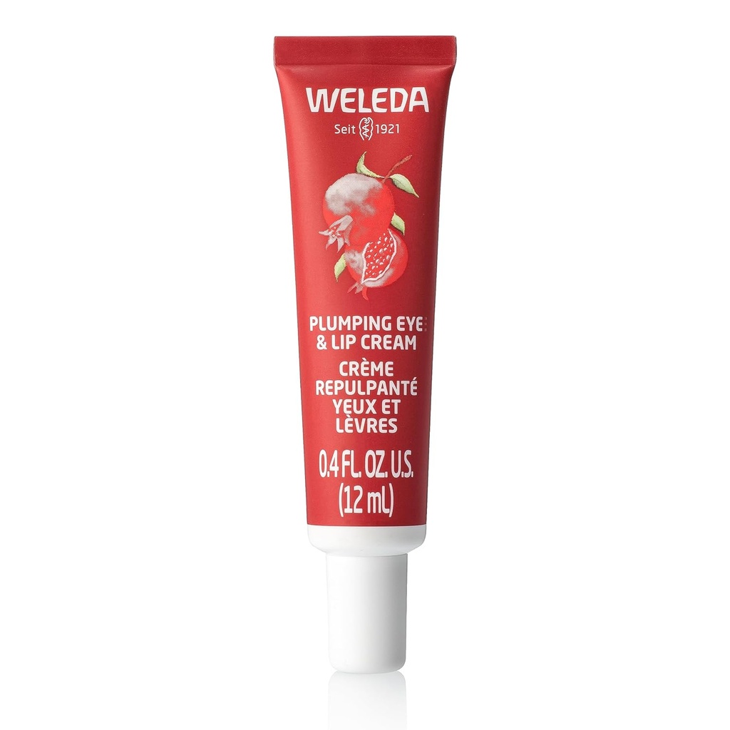 Weleda Plumpping Eye & Lip Cream avec Peptides de la racine de Macao et grenade