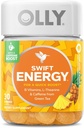 OLLY Swift Energy Gummy, Caféine du thé vert, B Vitamines, L Theanine, Supplément à croquer pour adultes, Ananas, 10 jours d'approvisionnement - 30 comtes