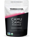 Terrasoul Superfoods Bio Camu Camu Poudre, 3.5 Oz, Superfruit amazonien pour le soutien immunitaire, Smoothie Boost et Recettes d'antioxydant-rich de vitamine C