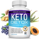 Toplux Keto Detox Pills Advanced Cleansing Extract – 1532 Mg Natural Acai Colon Cleanser Formula, Flush Toxins & Excess Waste, for Men Women, 60 Capsules, Supplement