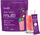 Poudre de multivitamines prénatales - 25 vitamines et minéraux avec 3 électrolytes, folate, fer, D3 pour maman et bébé, 7 superaliments et probiotiques, vitamines sans sucre et hydratation
