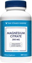 La vitamine Shoppe Citrate de magnésium 200mg comprimés - pour une relaxation musculaire efficace - soutient la fonction nerveuse, cardiaque et musculaire tout en stimulant la production d'énergie (300 comprimés)
