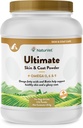NaturVet Ultimate Skin & Coat Powder Pet Supplément pour chiens et chats – Comprend Omégas 3, 6, 9, Biotine, Vitamines – Pour les manteaux de chien en bonne santé, la peau de chat – Taste Food Topper pour animaux de compagnie – 4 lbs.