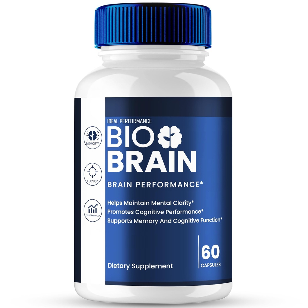 Bio Brain Capsules, Official Bio Brain Supplement for Brain Health & Memory Support - Maximum Strength, Advanced Nootropic Pills, All Natural BioBrain Support Reviews (60 Capsules)