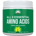 Tous les 9 acides aminés essentiels en poudre avec 26 études cliniques. AAE 32X Effective vs BCAA / BCAAS Branched Chain Aminos. Supplément EAA avant ou après l'entraînement pour l'énergie et la croissance musculaire. Lime de citron
