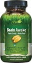 Irwin Naturals Cerveau Réveillez-vous Amélioration de la performance mentale, accent accru, clarté et concentration - puissant booster nootrope avec L-Theanine, Bacopa, MCT et InnovaTea - 60 Softgels liquides