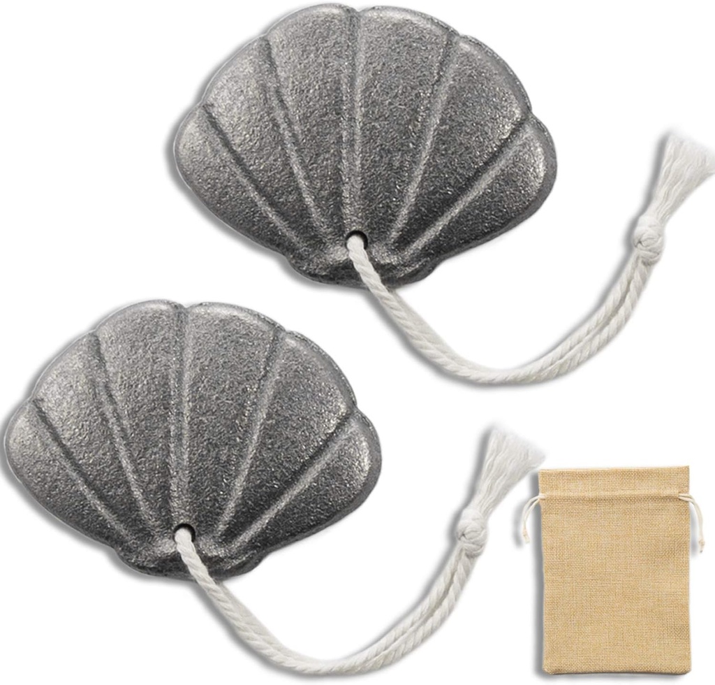2 paquets de coquillages de fer avec sac - Une source naturelle de fer pour réduire le risque d'insuffisance, un outil de cuisine efficace et sécuritaire, idéal pour les femmes enceintes athlètes végétaliens