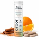 Sugar Balance Effervescent Tablets – Plant-Based Herbal Supplement with Gymnema Sylvestre, Ceylon Cinnamon, Banaba Leaf & Chromium – Sugar-Free Orange Flavor – 20 Tablets