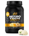 MuscleTech Whey Protein Powder (Vanilla Cream, 2LB) - Nitro-Tech Whey Protein Isolate Smoothie Mix pour Lean Muscle & Recovery - 24g de Whey Gold pour les femmes et les hommes - Emballage May Vary