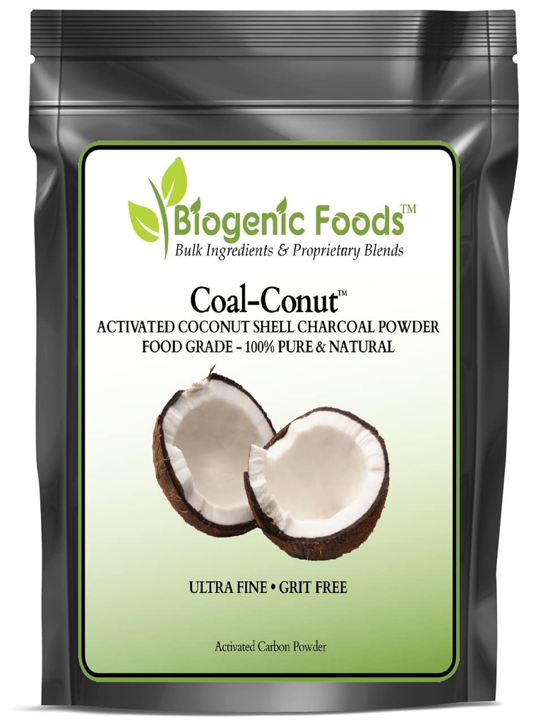 Coal-ConutTM - Poudre de qualité alimentaire (Ultra-Fine) - Utilisation biologique approuvée