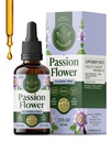 HERBAMAMA Passion Flower Extract for Stress Relief & Relaxation – Passionflower Tincture for Sleep & Cortisol Support – Vegan, Alcohol & Sugar-Free Passiflora Incarnata Calm Drops, 28-Day Supply