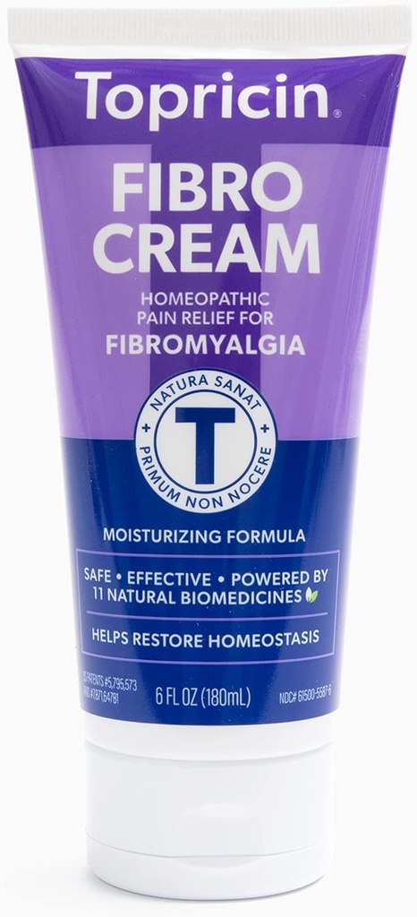 Topricin FIBRO Crème anti-douleur (6 oz) – Soulagement rapide pour la fibromyalgie avec formule brevetée - réduit la durée et l'intensité des épisodes de fibromyalgie, améliore le sommeil et restaure l'énergie