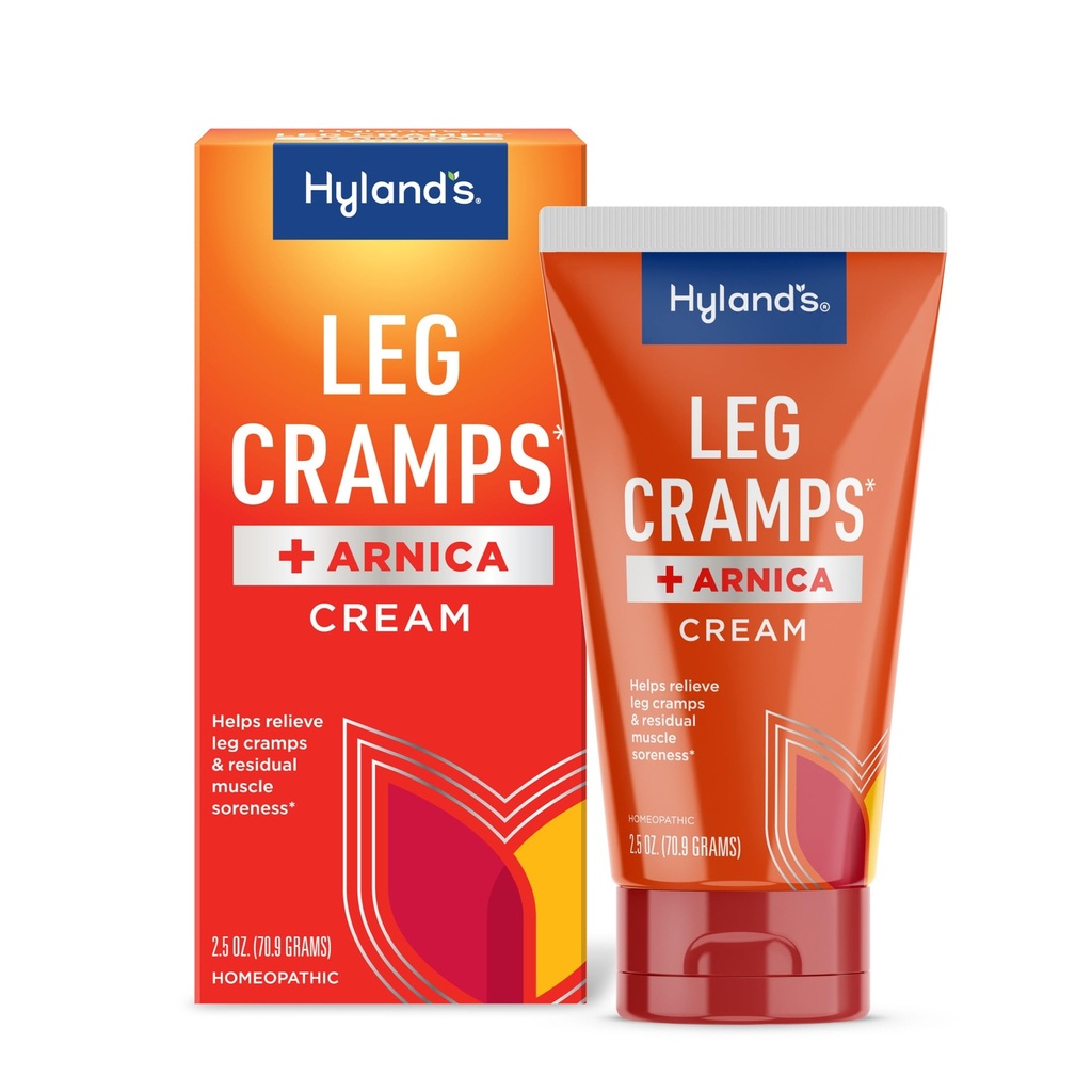 Hyland's Leg Cramps + Arnica, Natural Fast-Acting Pain Relief Cream, 2.5oz