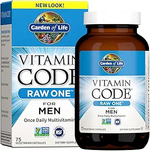 Jardin de la vie Vitamine Code Ensemble de multivitamines pour femmes et hommes, 120+75 Capsules