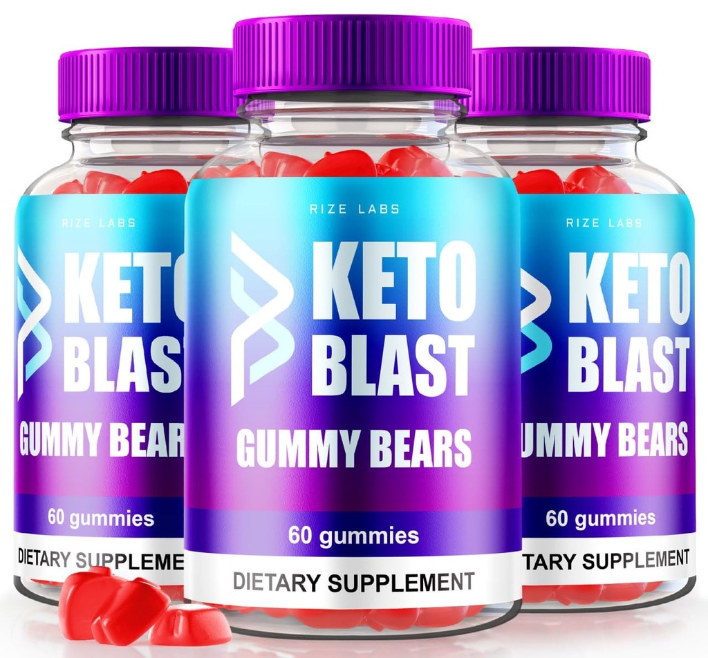 rize labs (Pack of 3 Keto Blast ACV Gummy Bears, Advanced Weight Loss Formula (180 Gummies)