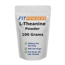 L-Theanine poudre 100% pure, non-OGM, végétalien, sans gluten supplément de poudre de théanine (dimensions multiples) l'humeur et la cognition, le stress soulagement et la relaxation, Scoop inclus (100 Grams)