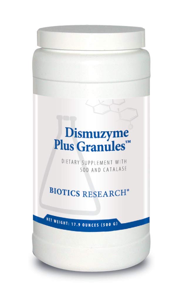 Biotics Research Dismuzyme Plus Granules SOD, 1200 mcg Catalase, High Antioxidant Activity, Supports Immune System. Contains: 17.9 Ounces 500 Grams 62 Servings