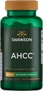 Swanson Maximum Strength AHCC - Promotion du support immunitaire avancé - Supplément naturel aidant les cellules NK et le soutien du foie - (60 capsules Veggie, 500mg chacune)