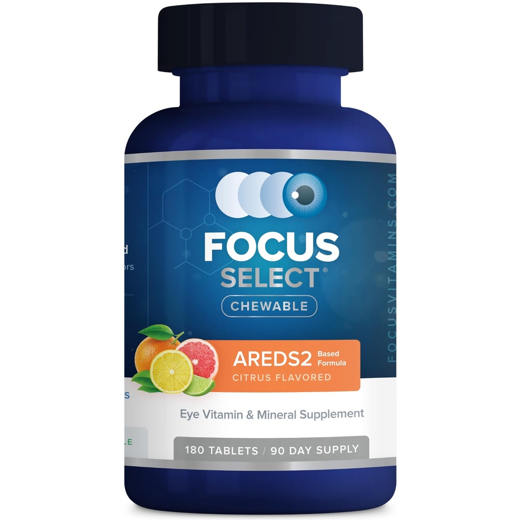 Focus Select AREDS2 à base de vitamines pour les yeux - supplément à base de vitamines pour les yeux - AREDS2 à base de suppléments pour les yeux (180 ct. 90 jours d'approvisionnement)