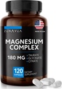 Supplément Triple Magnésium Complexe (120 Capsules Vegan) - 180mg de Taurat et Citrate Magnésium Glycinate de Magnésium - Suppléments Complexe Magnésium Calme