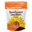 Poudre de lécithine de tournesol déhuilée 16oz, supplément quotidien de lécithine pour la cuisson, la cuisson au four et les gommies, 1760mg Supplément de phosphatidyl Choline - idéal pour les sucettes de lait enrobées! 65 portions, non-OGM