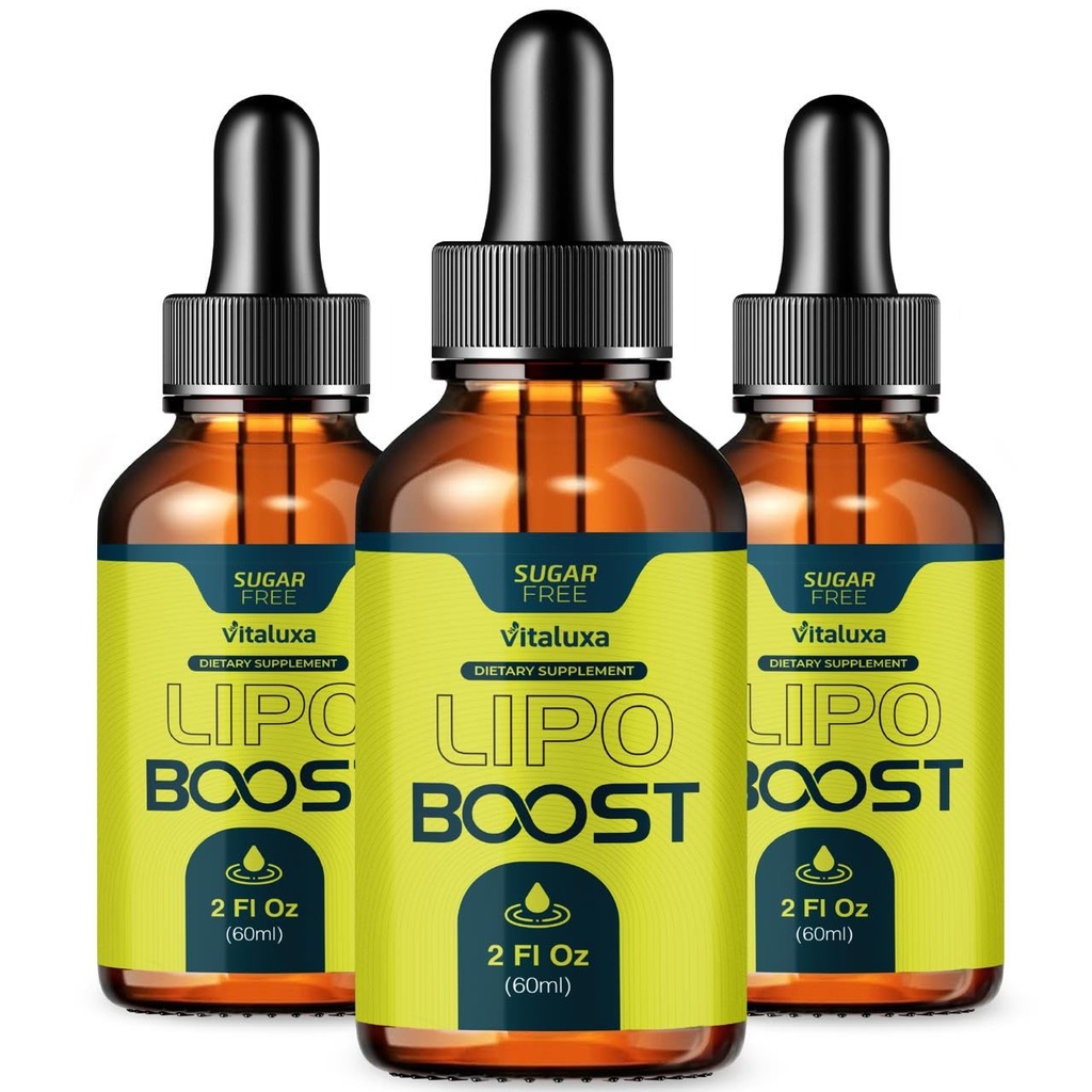 (3 Pack) Lipo Boost Drops, LipoBoost Liquid Supplement Premium Blend Hyman Vitamin Drops, Lipo Booster Maximum Strength Wait Advanced Formula Support Review Natural Overall Health Wellness (6oz)